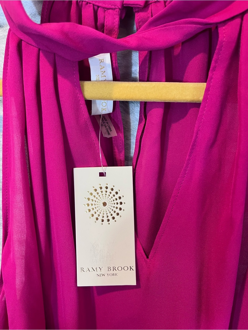 NWT Ramy Brook Women’s size Large Trinity Silk Tank Top In Radia - Picture 10 of 15